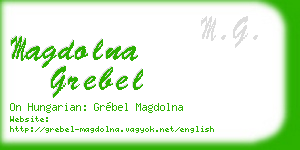 magdolna grebel business card