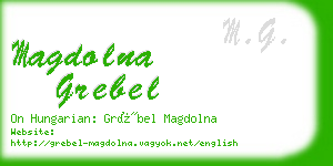 magdolna grebel business card